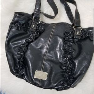 SOLD Nine West | Black Ruffle Purse